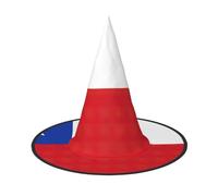 Pidgazdfgv Bandiera del Cile Cappello di Halloween Festa di Natale Cosplay Costume Uomo Donna Classico Accessorio Fancy Dress Capelli
