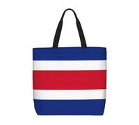 Pidgazdfgv Bandiera della Costa Rica Shopping Bag Eco Friendly Shopping Tote Bag Scuola Lavoro Laptop Donne Ragazza Borsa Quotidiano