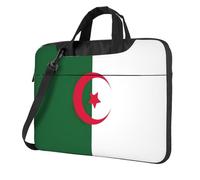 Pidgazdfgv Bandiera Dell'Algeria Laptop Bag Business Computer Portatile Unisex Spalla Messenger Cartella Indietro Scuola Stagione, Nero , 15.6 inch