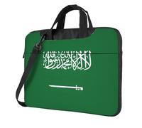 Pidgazdfgv Bandiera Dell'Arabia Saudita Borsa Del Computer Portatile Affari Del Computer Portatile Unisex Spalla Messenger Cartella Indietro Stagione Scuola, Nero , 15.6 inch