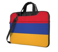 Pidgazdfgv Bandiera Dell'Armenia Borsa Per Laptop Business Computer Portatile Unisex Spalla Messenger Cartella Indietro Scuola Stagione, Nero , 14 inch