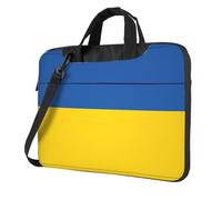 Pidgazdfgv Bandiera dell'Ucraina Borsa Per Computer Portatile Affari Del Computer Portatile Unisex Spalla Messenger Cartella Indietro Stagione Scuola, Nero , 13 inch