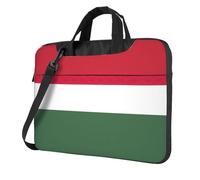Pidgazdfgv Bandiera dell'Ungheria Borsa Per Laptop Business Computer Portatile Unisex Spalla Messenger Cartella Indietro Scuola Stagione, Nero , 14 inch