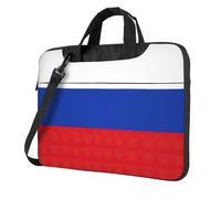 Pidgazdfgv Borsa per computer portatile con bandiera russa Borsa per computer portatile unisex borsa a tracolla borsa a tracolla borsa per la scuola, Nero , 13 inch