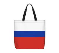 Pidgazdfgv Borsa per la spesa con bandiera russa, ecologica, borsa per la spesa, per scuola, lavoro, laptop, donna, ragazza, borsa per tutti i