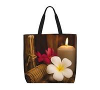 Pidgazdfgv Borsa per la spesa con candele aromatiche, ecologica, borsa per la spesa, per scuola, lavoro, laptop, donna, ragazza, borsa per tutti i giorni