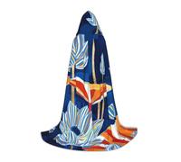 Pidgazdfgv Botanical Floral - Mantello con cappuccio per bambini, per Halloween, travestimento da bambino, accessorio per feste in costume e cosplay