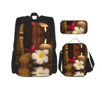 Pidgazdfgv Candele aromatiche zaino per bambini ragazzi ragazze Lunch Box scuola Bookbag Set secondario studente universitario regalo, Nero , Taglia unica, Bagagli