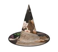 Pidgazdfgv Candele termali Cappello di Halloween Festa di Natale Cosplay Costume Uomo Donna Classico Accessorio Fancy Dress Capelli