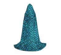 Pidgazdfgv Capo con cappuccio a forma di squama di pesce, per Halloween, bambini, travestimento da bambino, accessori per feste in costume cosplay
