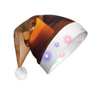 Pidgazdfgv Cappelli di Natale aromatici con candele per adulti divertenti decorazioni natalizie in vetro per feste di Babbo Natale allegria albero di Natale casa