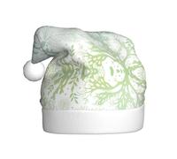 Pidgazdfgv Cappelli di Natale con alghe verdi blu mare per adulti divertenti decorazioni natalizie in vetro per feste di Babbo Natale allegria albero di Natale casa