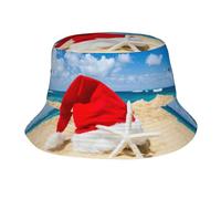 Pidgazdfgv Cappello di Babbo Natale Cappello alla pescatore, unisex, per attività all'aperto, spiaggia, pescatore, fuga, vacanze, rientro a scuola stagione
