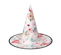 Pidgazdfgv Cappello floreale con fenicottero per Halloween, festa di Natale, cosplay, costume da uomo e donna, accessorio classico per travestimento