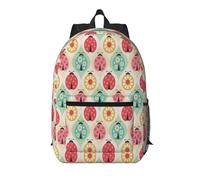 Pidgazdfgv Coccinelle Cartoon Pattern 17 Pollice Laptop Zaino Scuola Affari Volo Approvato Weekend Bagagli Manica Donne Uomini