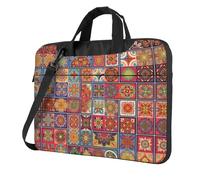 Pidgazdfgv Colore Piccolo Flowwer Modello Laptop Bag Business Computer Portatile Unisex Spalla Messenger Cartella Posteriore Stagione Scuola, Nero , 13 inch