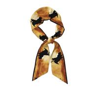 Pidgazdfgv Cool Bull Riding - Sciarpa da donna in seta di gelso, 119,1 cm, alla moda