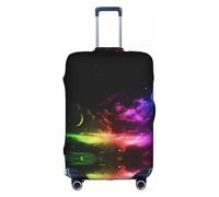 Pidgazdfgv Copertura per bagagli arcobaleno cielo e luna per valigia valigia copertura protettiva valigia copertura adatta S-XL pollici bagagli, bianco, L