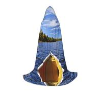 Pidgazdfgv Costume da canoa sul lago, con cappuccio, per Halloween, per bambini, feste in maschera, cosplay