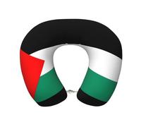 Pidgazdfgv Cuscino da viaggio con bandiera della Palestina, in memory foam, lavabile in lavatrice, per festival