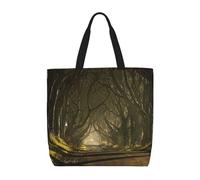 Pidgazdfgv Dark Hedges Irlanda del Nord Borsa della spesa Eco Friendly Shopping Tote Bag Scuola Lavoro Laptop Donne Ragazza Borsa Quotidiano