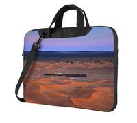 Pidgazdfgv Deserto Camping Laptop Bag Business Computer Portatile Unisex Spalla Messenger Cartella Back School Stagione, Nero , 13 inch