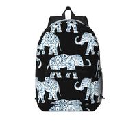Pidgazdfgv Elephant-Blue Nero 17 Pollice Laptop Zaino Scuola Affari Approvato Volo Weekend Bagaglio Manica Donna Uomo