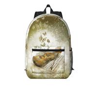 Pidgazdfgv Farfalla E Violoncello 17 Pollice Laptop Zaino Scuola Affari Volo Approvato Weekend Bagagli Manica Donne Uomini