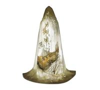 Pidgazdfgv Farfalla e violoncello mantello con cappuccio per Halloween bambino travestimento accessori costume festa cosplay