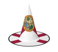 Pidgazdfgv Florida State Flag Cappello di Halloween Festa di Natale Cosplay Costume Uomo Donna Classico Accessorio Fancy Dress Capelli