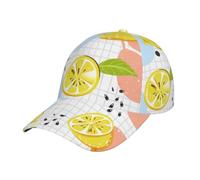 Pidgazdfgv Frutti Limone Cap Cappello Baseball Polo Donna Uomo Copricapo Allenamenti Attività All'aperto Studente Scuola Insegnante