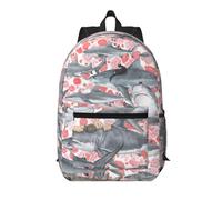 Pidgazdfgv Gatti Cavalcando Pesce 17 Pollice Laptop Zaino Scuola Affari Volo Approvato Weekend Bagaglio Manica Donna Uomo