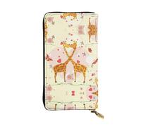 Pidgazdfgv Giraffa Cuore Fiore Farfalla Donne RFID Blocco Portafoglio In Pelle Zip Telefono Frizione Grande Capacità Signora Borsa Da Viaggio Regali