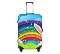 Pidgazdfgv Happy Easter Bunny Copertura per valigie Valigie Copertura protettiva per valigie Copertura per valigie S-XL Pollici, bianco, S