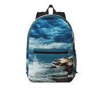 Pidgazdfgv Lighthouse Seaside 17 Pollice Laptop Zaino Scuola Affari Volo Approvato Weekend Bagagli Manica Donne Uomini