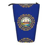 Pidgazdfgv New Hampshire State Flag Pencil Case Astuccio Portatile Scuola Ufficio Kid Studenti Adulto Ragazza Ragazzi Regalo Trucco