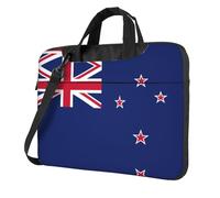 Pidgazdfgv Nuova Zelanda Bandiera Laptop Bag Business Computer Portatile Unisex Spalla Messenger Cartella Indietro Scuola Stagione, Nero , 15.6 inch