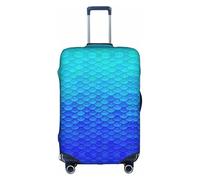 Pidgazdfgv Ocean Sea Blue Mermaid Fish Copertura per valigie Valigie Copertura Protector Valigie Copertura Misura S-XL Pollici Bagagli, bianco, L
