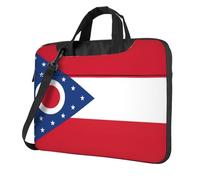 Pidgazdfgv Ohio State Flag Laptop Bag Business Computer Laptop Unisex Spalla Messenger Cartella Back School Season, Nero , 14 inch