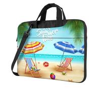 Pidgazdfgv Ombrelli Stella Marina Borsa Per Laptop Business Computer Portatile Unisex Spalla Messenger Cartella Indietro Scuola Stagione, Nero , 15.6 inch