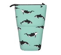 Pidgazdfgv Pacific Ocean Whale Astuccio portamatite scuola ufficio bambini studenti adulti ragazza ragazzi regalo trucco