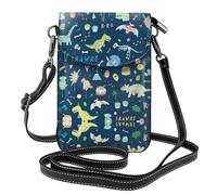 Pidgazdfgv Portafogli a tracolla da donna con elefante colorato e Lea, in pelle, piccola borsa da viaggio, borsa per telefono cellulare, piccola borsa da viaggio