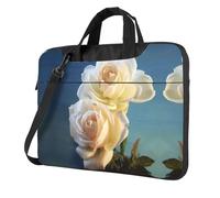 Pidgazdfgv Pretty Flowers Borsa per computer portatile Business Computer portatile Unisex spalla Messenger valigetta Back School Season, Nero , 13 inch