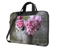 Pidgazdfgv Pretty Roses Borsa per computer portatile Business Computer portatile Unisex Borsa a tracolla Messenger Cartella Back School Season, Nero , 13 inch