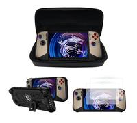 Pidynx Custodia portatile + custodia protettiva + pellicola temperata da 20,3 cm per MSI claw8 palmare in pelle EVA antiriflesso pellicola anti-luce blu