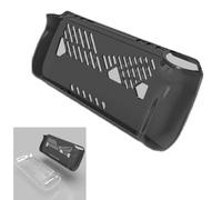 Pidynx Rogallyx - Custodia protettiva per console di gioco portatile, in silicone trasparente, per dissipazione del calore, in morbido gel TPU (nero trasparente)