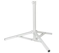 AKTIVE 53851 - Base per ombrellone 3 gambe | Palo Ø19/22 mm, 61x49,5 cm, filettatura regolabile | Base per ombrellone da terrazzo in alluminio | Piede con gambe pieghevoli | Base per ombrellone