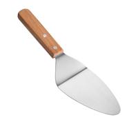 Pie Spatula Stainless Steel Baking Triangular with Wooden Handle