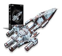 Piececool 3d Metal Puzzle Veicolo Spaziale Spazio Blu, Problema dei Tre Corpi Corazzata Astronave 3D Puzzle Metallo per 340 Acciaio Inossidabile, Regalo, modellismo da costruire adulti, 259 Pezzi