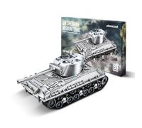 piececool Carro armato Sherman 3D Puzzle in metallo 1:48 Panzer IV D, puzzle in metallo 3D, modello militare per acciaio inossidabile, 100% ripristino, regalo di compleanno, kit per adulti